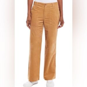 Weatherproof Vintage Corduroy Womens Tan Wide-Leg Pants